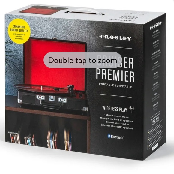 New Open Box Crosley Model:CR8005G-BK S/N:690751223 Travel TurnTable . - Picture 15 of 16